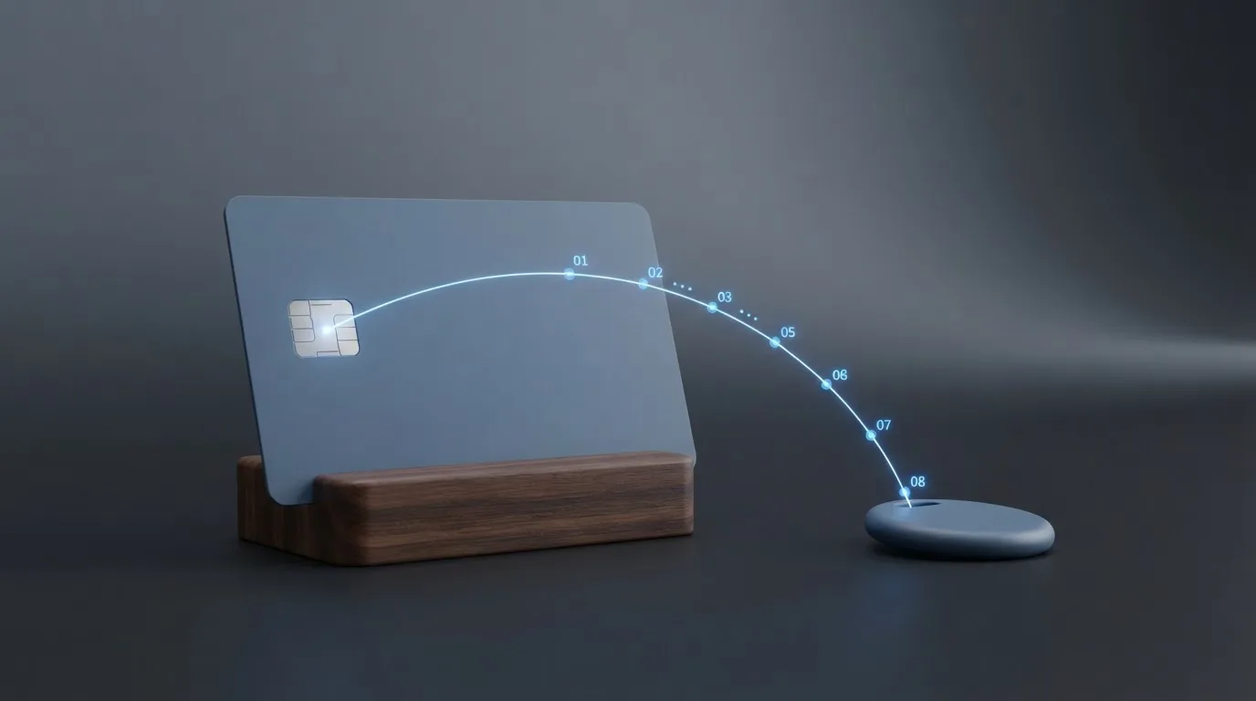 Schema van een bankkaartnummer dat wordt vervangen door een getokeniseerd apparaatnummer