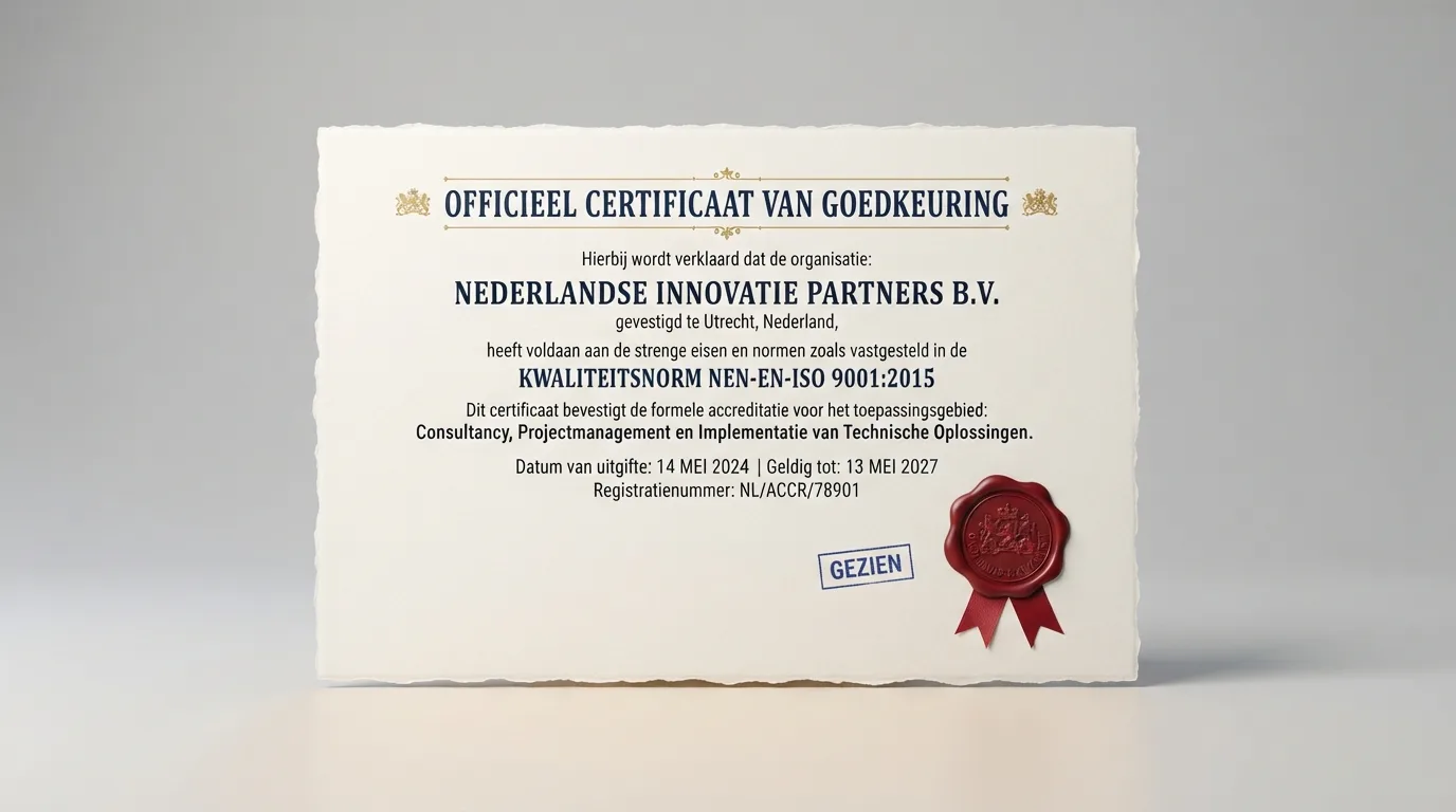 Vergunningsdocument met het logo van de Kansspelautoriteit